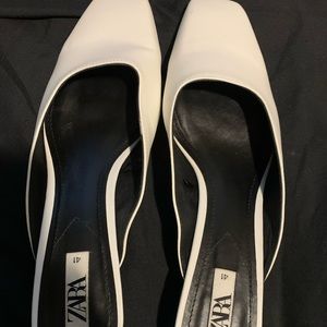 Zara white shoes